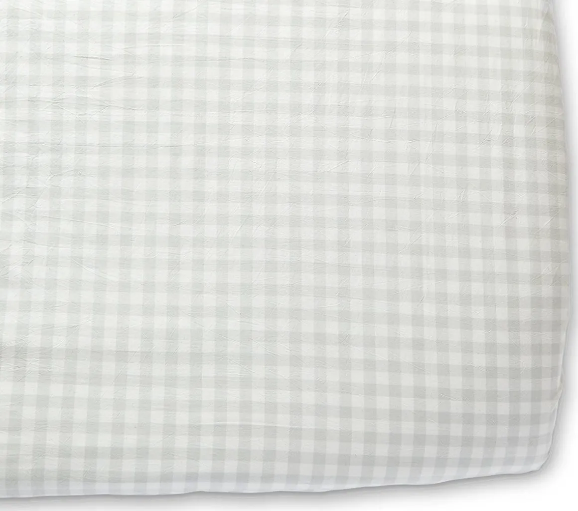 Petit Pehr Crib Sheet - Checkmate Fog