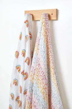 Petit Pehr Organic Swaddle - Rainbows