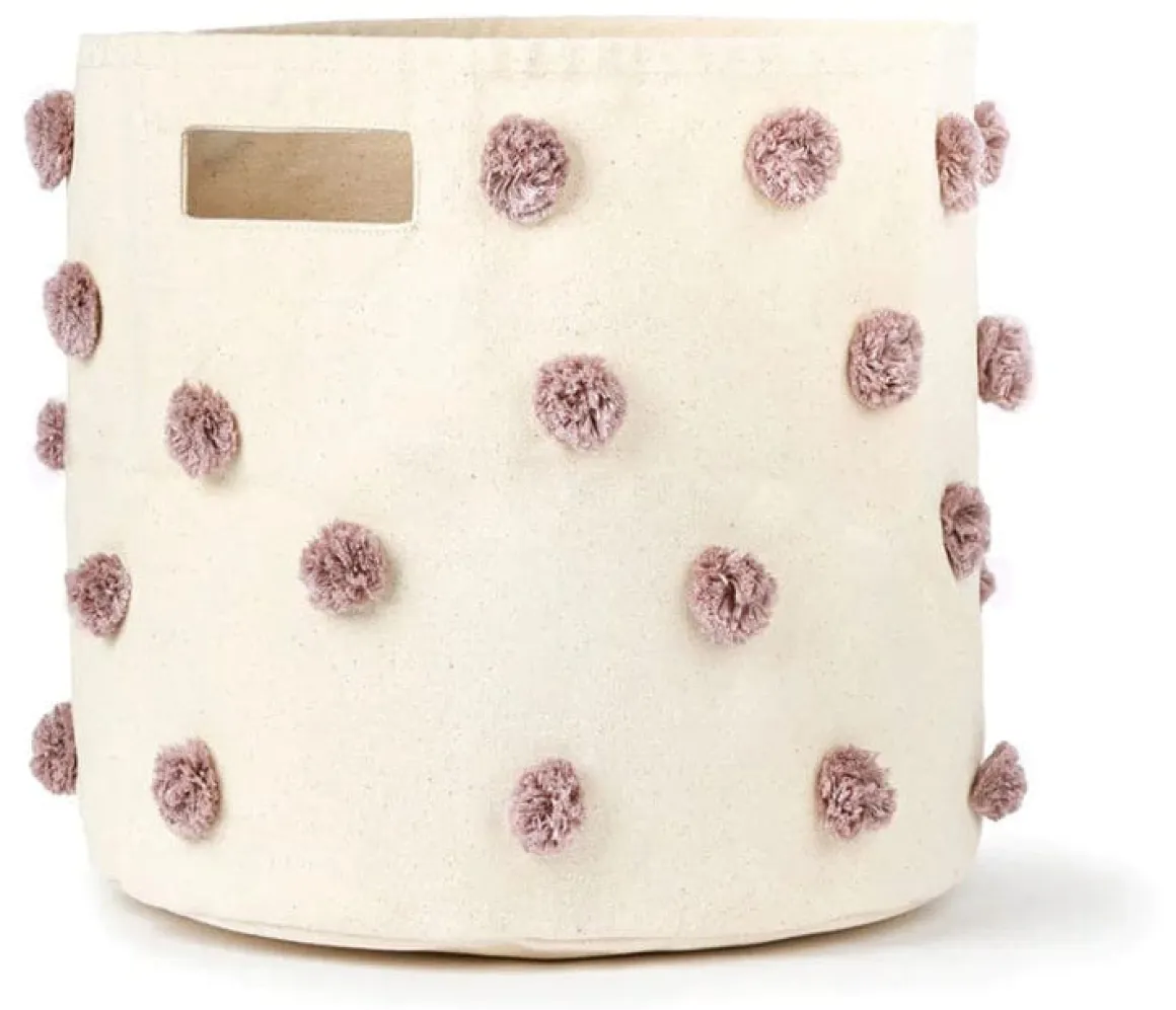 Petit Pehr Pom Pom Basket - Bin - Mauve