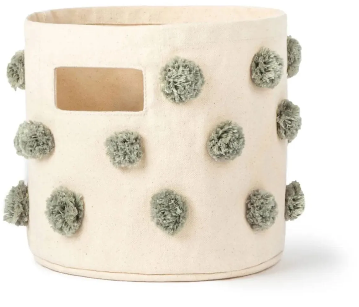 Petit Pehr Pom Pom Basket - Mini - Sage