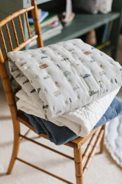 Petit Pehr Quilted Chambray Blanket - Rush Hour