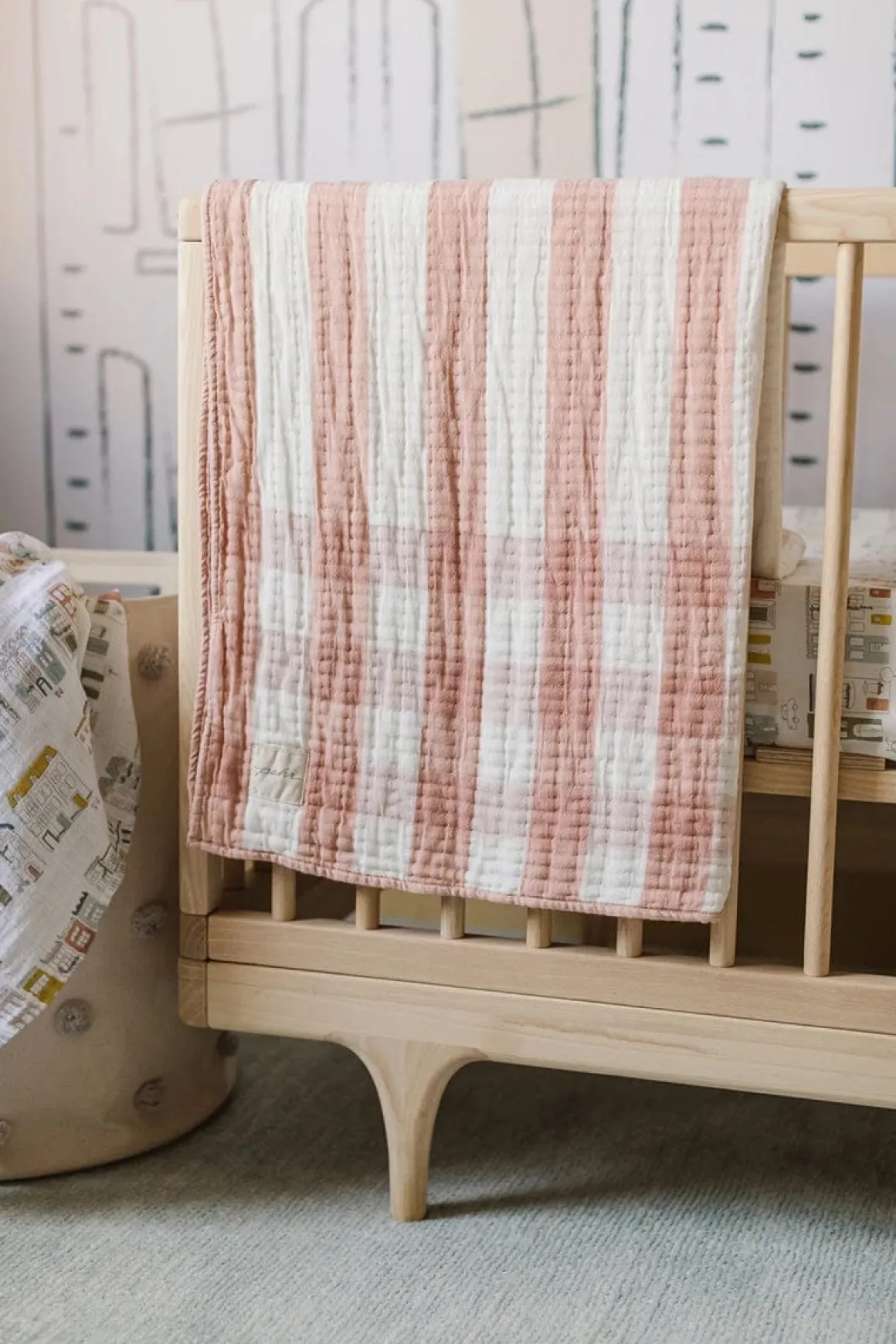 Petit Pehr Sidekick Stroller Blanket - Rose Pink