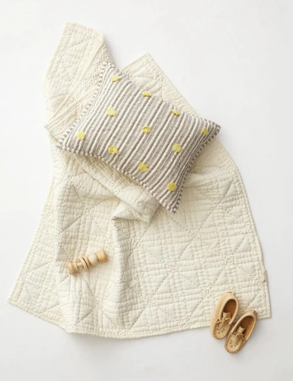 Petit Pehr Stork Baby Blanket - Stork Grey