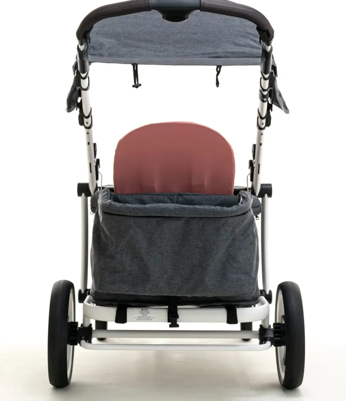 Pronto One (2 Seater) Stroller Wagon - White Frame / Ginger Pink