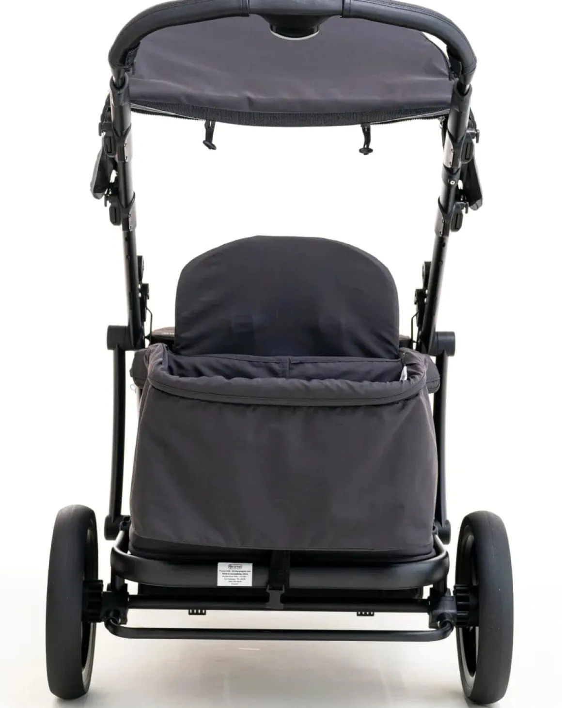 Pronto Squared (2 Seater) Stroller Wagon - Black Frame / Space Grey