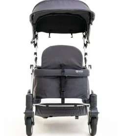 Pronto Squared (2 Seater) Stroller Wagon - White Frame / Space Grey