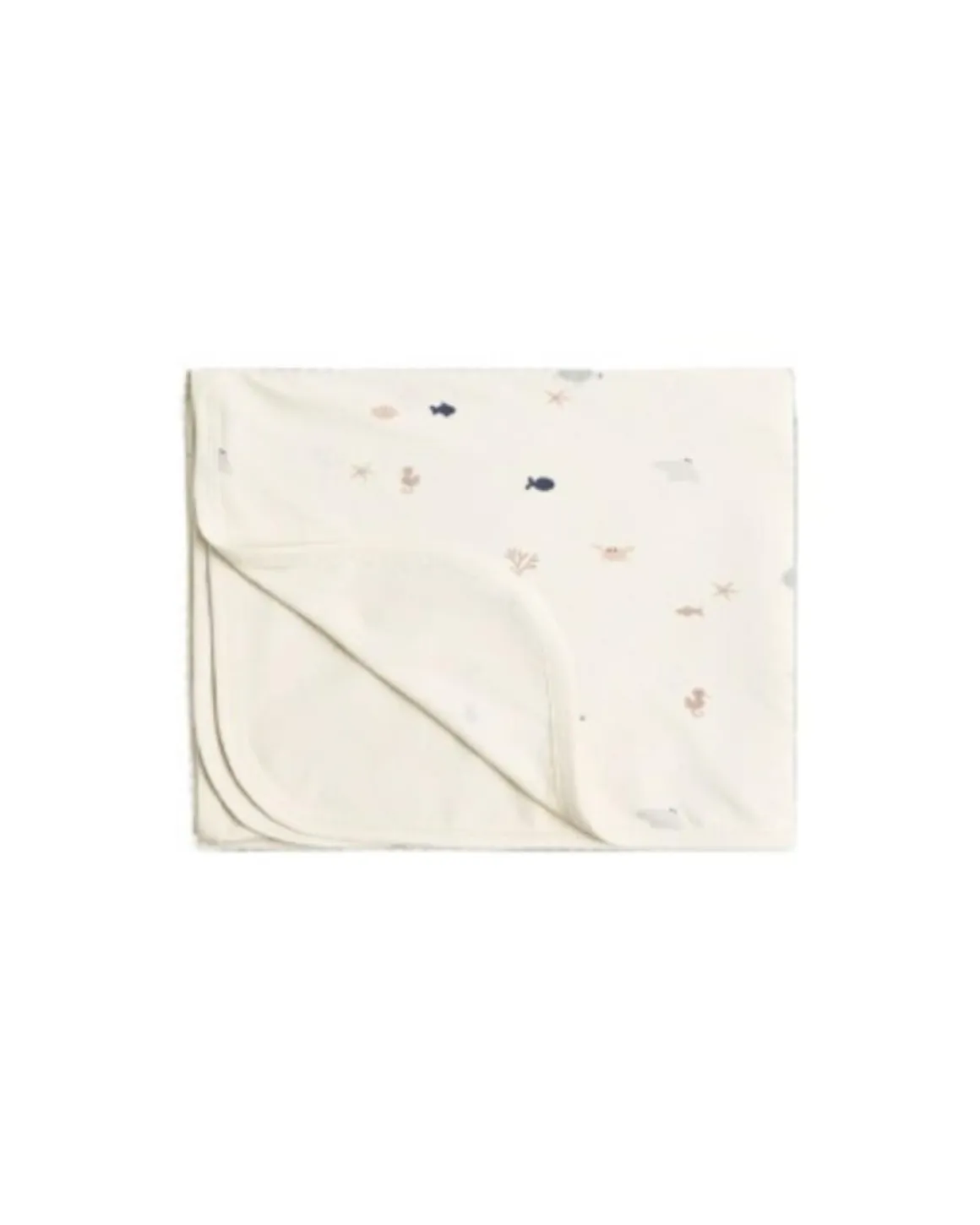 Quincy Mae Bamboo Swaddle Sea Life - Natural