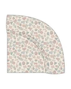 Quincy Mae Woven Crib Sheet Vintage Floral - Natural