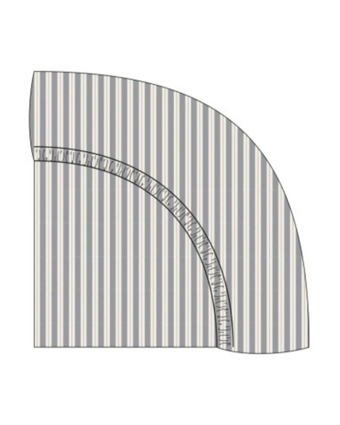 Quincy Mae Woven Crib Sheet Vintage Stripe - Slate