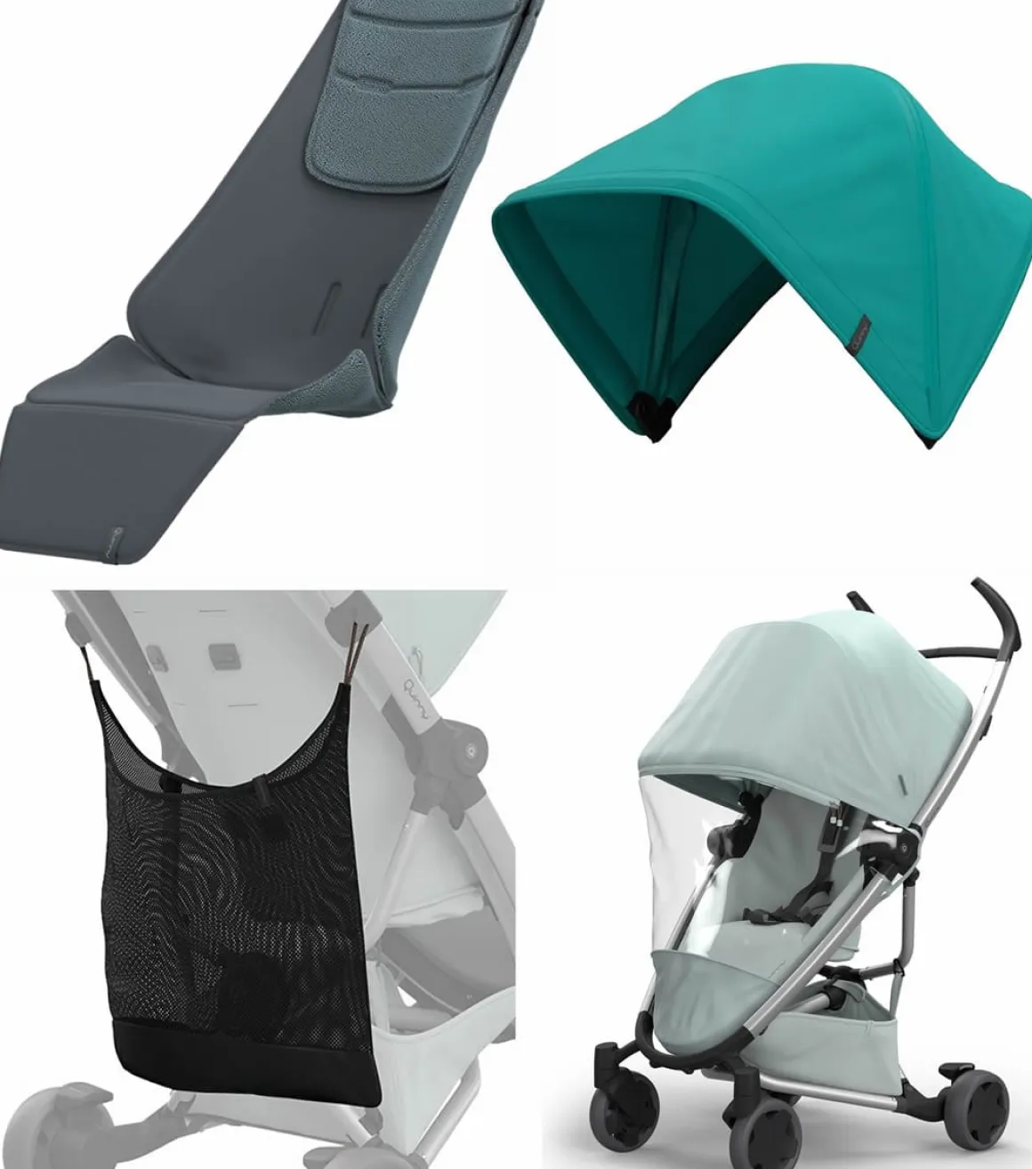 Quinny Zapp Flex Ultimate Accessories Bundle - Graphite/Green