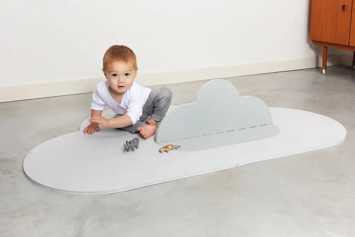Quut Cloud Playmat - Pearl Grey / Small