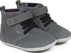 Robeez First Kicks Thiago - Charcoal, 6-9 months