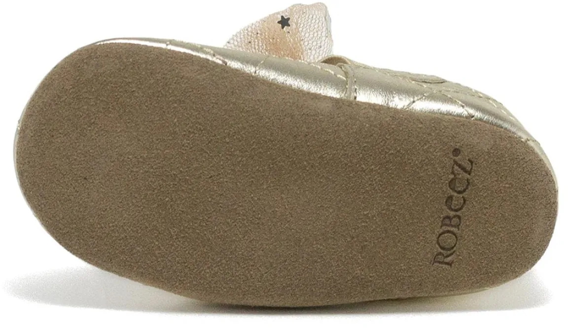 Robeez Soft Soles Winnie - Gold, 12-18 months