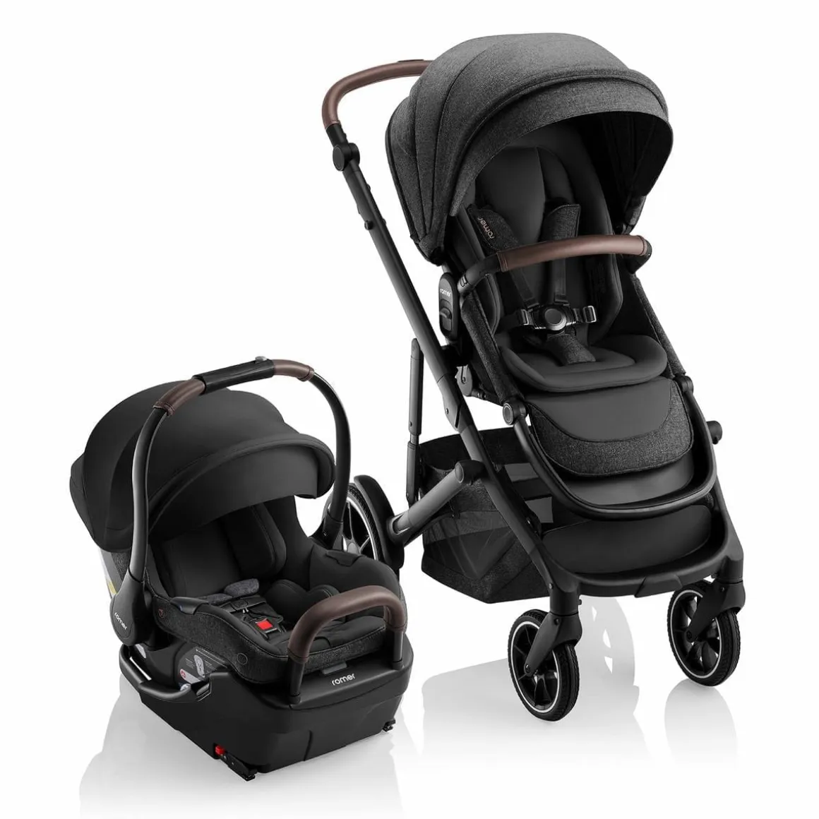 Romer Juni + Tura Travel System With Versa Base - Peppercorn