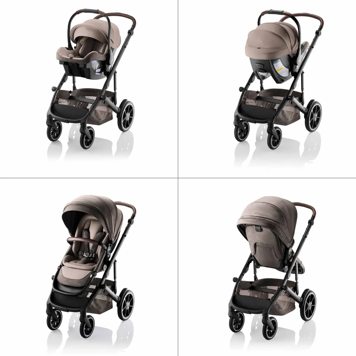 Romer Juni + Tura Travel System With Versa Base - Truffle
