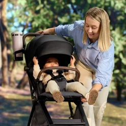 Romer Lani Ultra-Lightweight Compact Stroller + Juni Travel System Bundle - Peppercorn