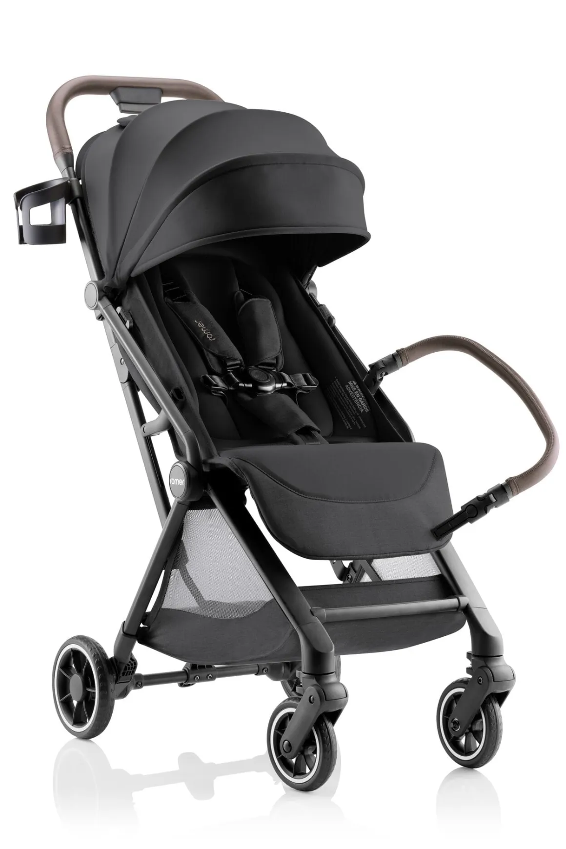 Romer Lani Ultra-Lightweight Compact Stroller + Juni Travel System Bundle - Peppercorn