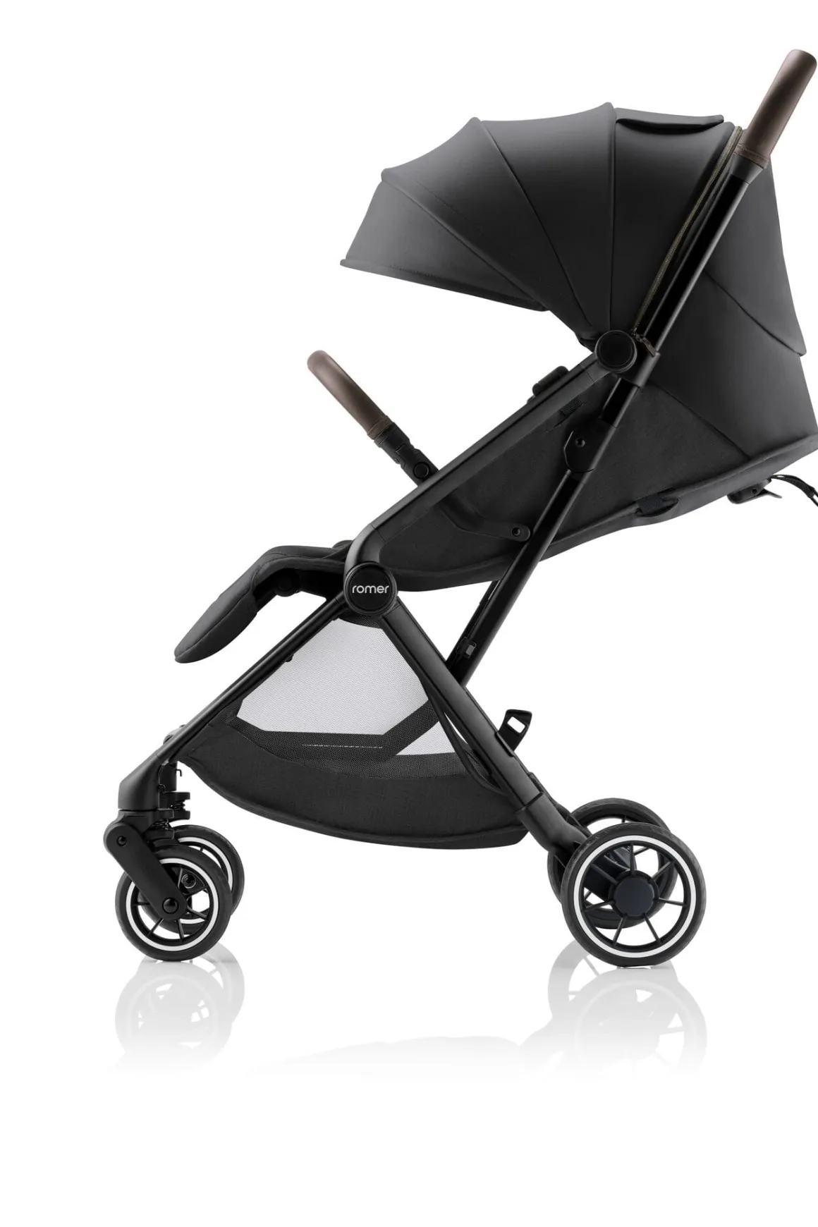 Romer Lani Ultra-Lightweight Compact Stroller + Juni Travel System Bundle - Peppercorn