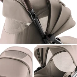 Romer Lani Ultra-Lightweight Compact Stroller + Juni Travel System Bundle - Truffle
