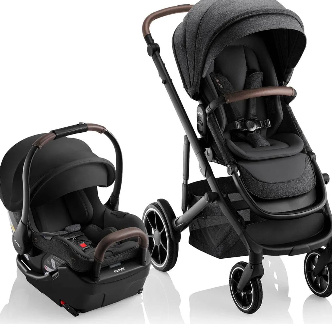 Romer Tura + Juni Travel System Bundle - Peppercorn