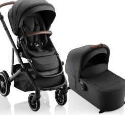 Romer Tura Stroller + Sera Bassinet Bundle - Peppercorn