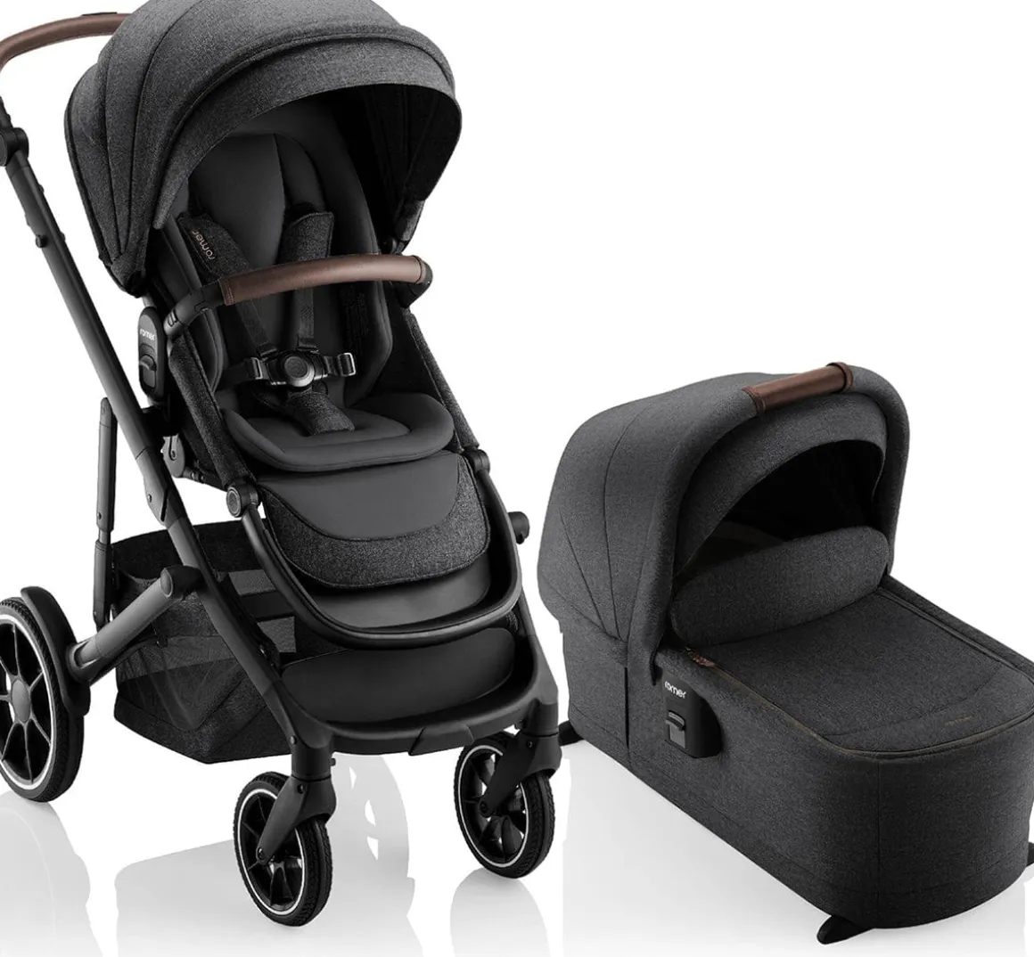 Romer Tura Stroller + Sera Bassinet Bundle - Peppercorn