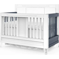 Romina Furniture Millenario Convertible Crib (Tufted)