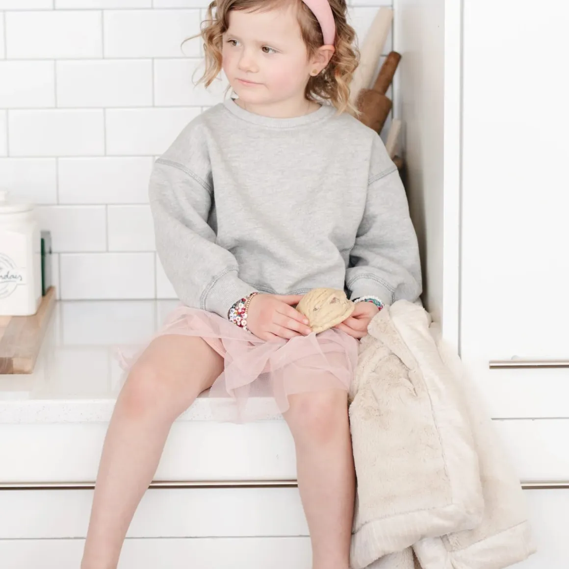 Saranoni Lush Receiving Blanket - Buttermilk