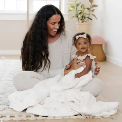 Saranoni Lush Receiving Blanket - Natural
