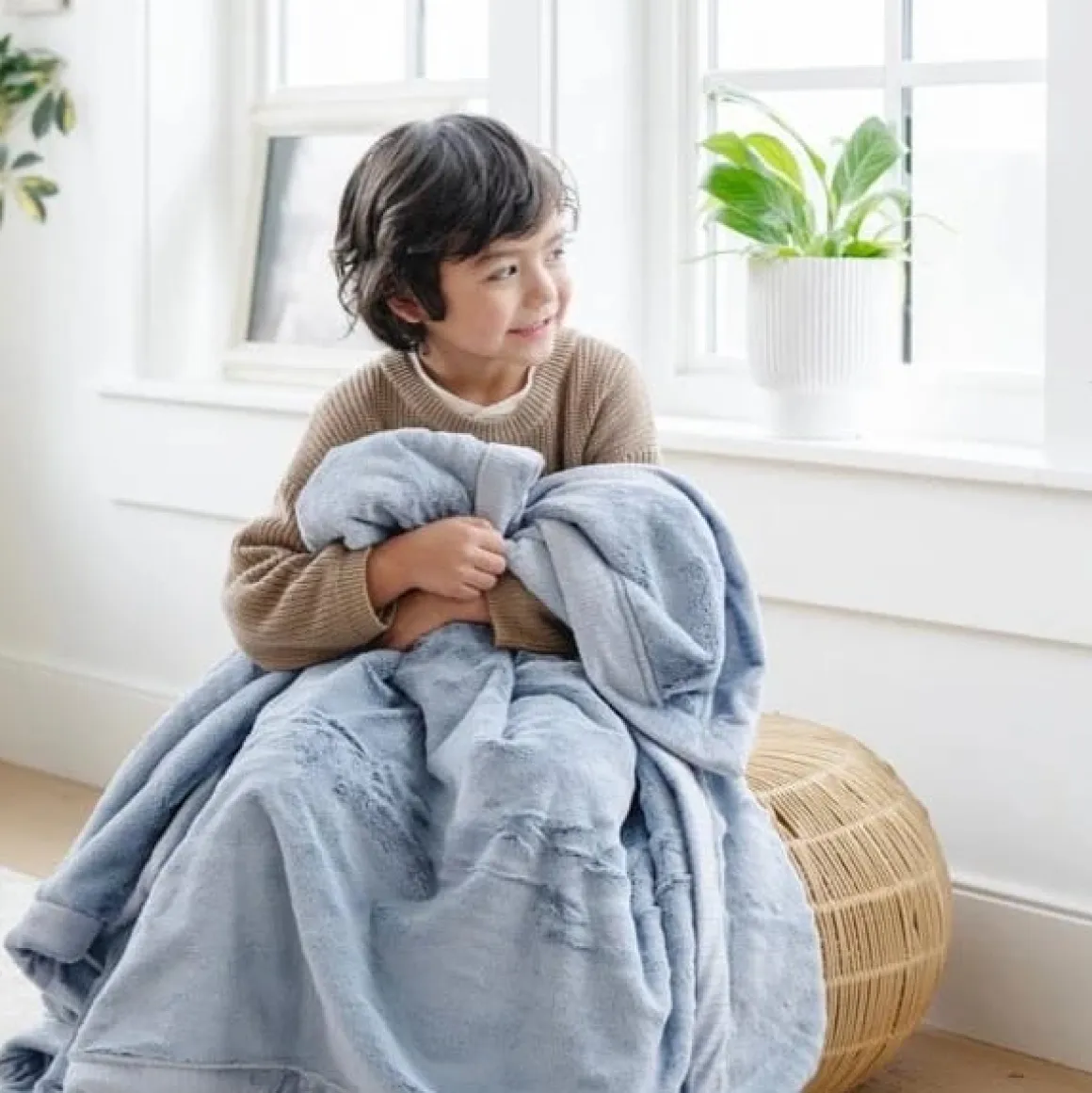 Saranoni Lush Receiving Blanket - Storm Cloud
