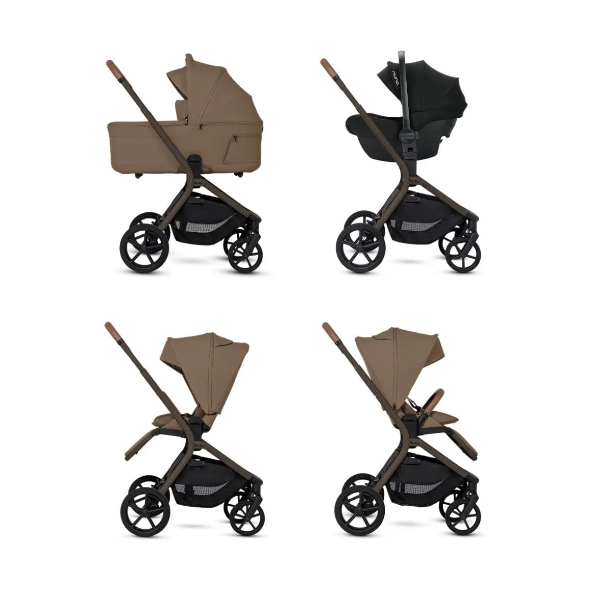 Silver Cross Breez Modular Stroller + Bassinet Bundle - Maple