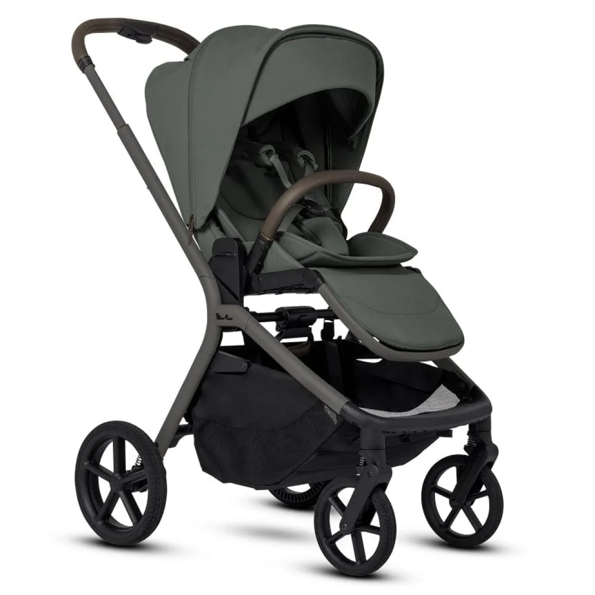 Silver Cross Breez Modular Stroller + Bassinet Bundle - Pewter