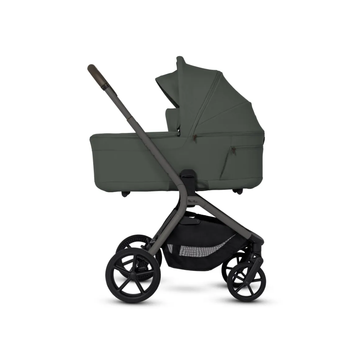 Silver Cross Breez Modular Stroller + Bassinet Bundle - Pewter