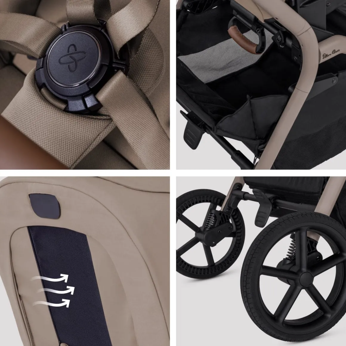 Silver Cross Breez Modular Stroller - Champagne