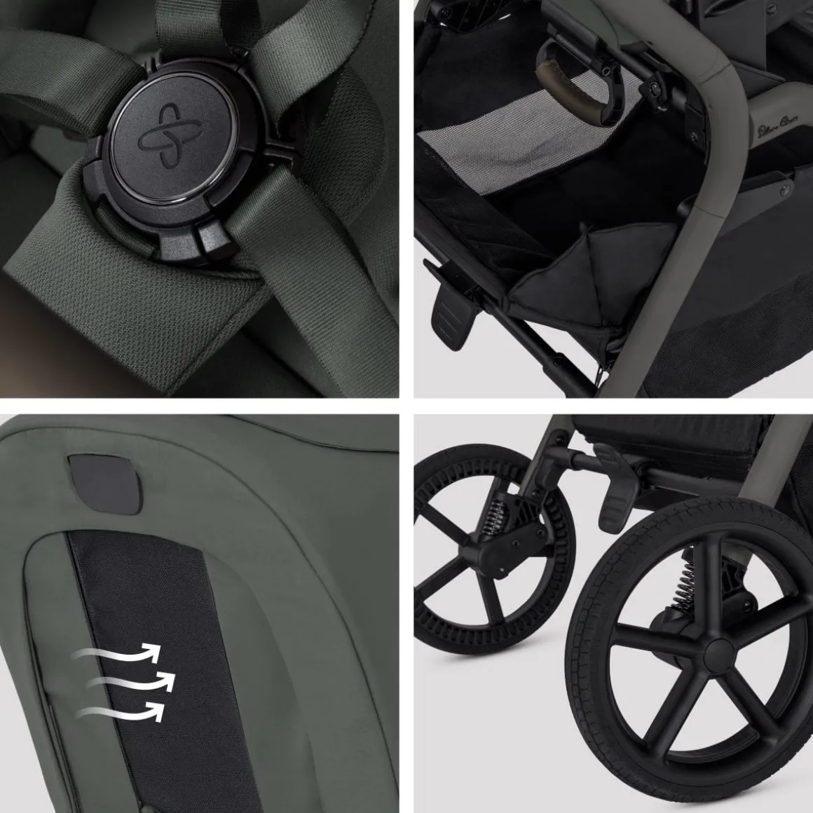 Silver Cross Breez Modular Stroller - Pewter
