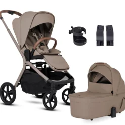 Silver Cross Breez Stroller + Newborn Essentials Bundle - Champagne