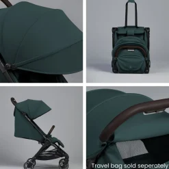 Silver Cross Clic Compact Stroller + Nuna PIPA RX Travel System Bundle - Conifer / Caviar