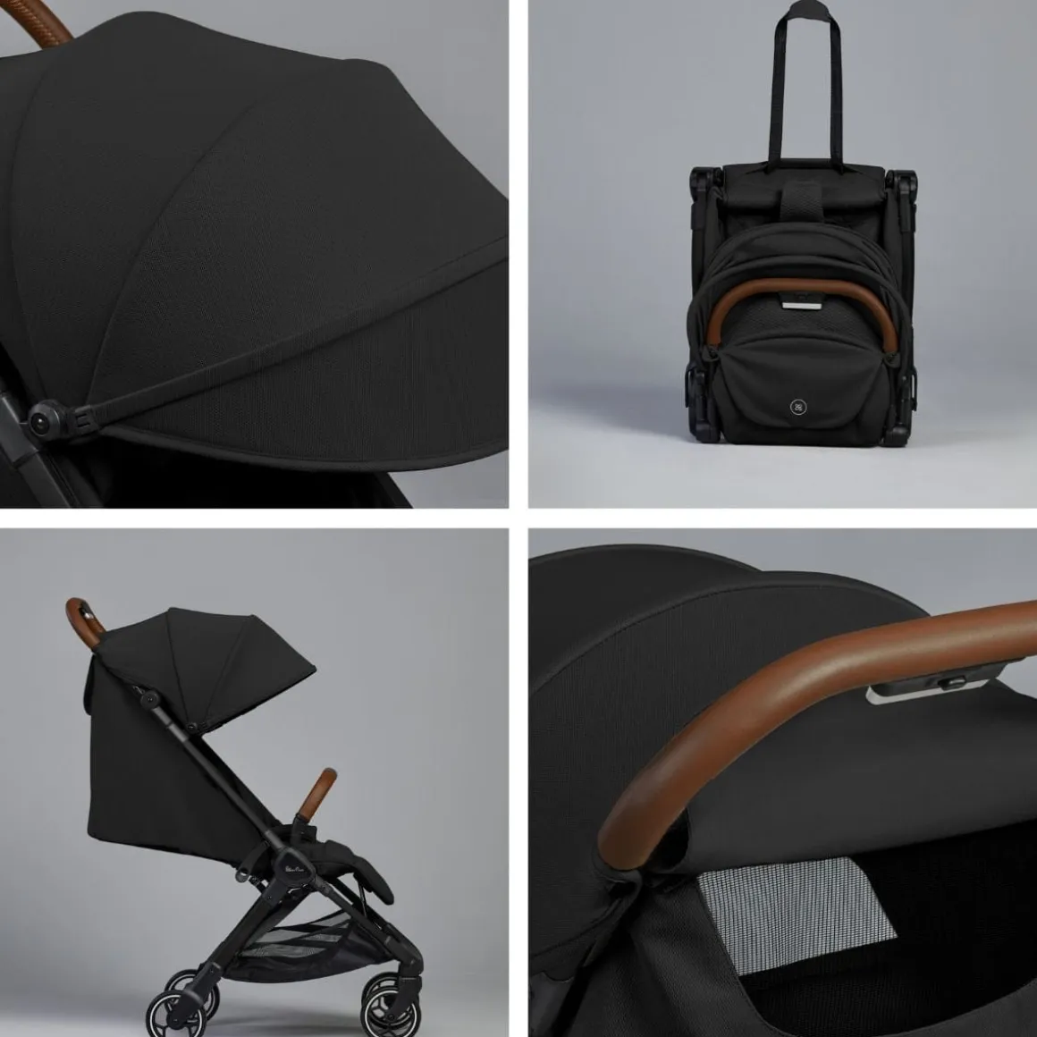 Silver Cross Clic Compact Stroller - Black