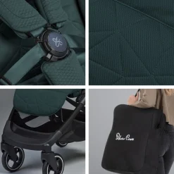 Silver Cross Clic Compact Stroller - Conifer