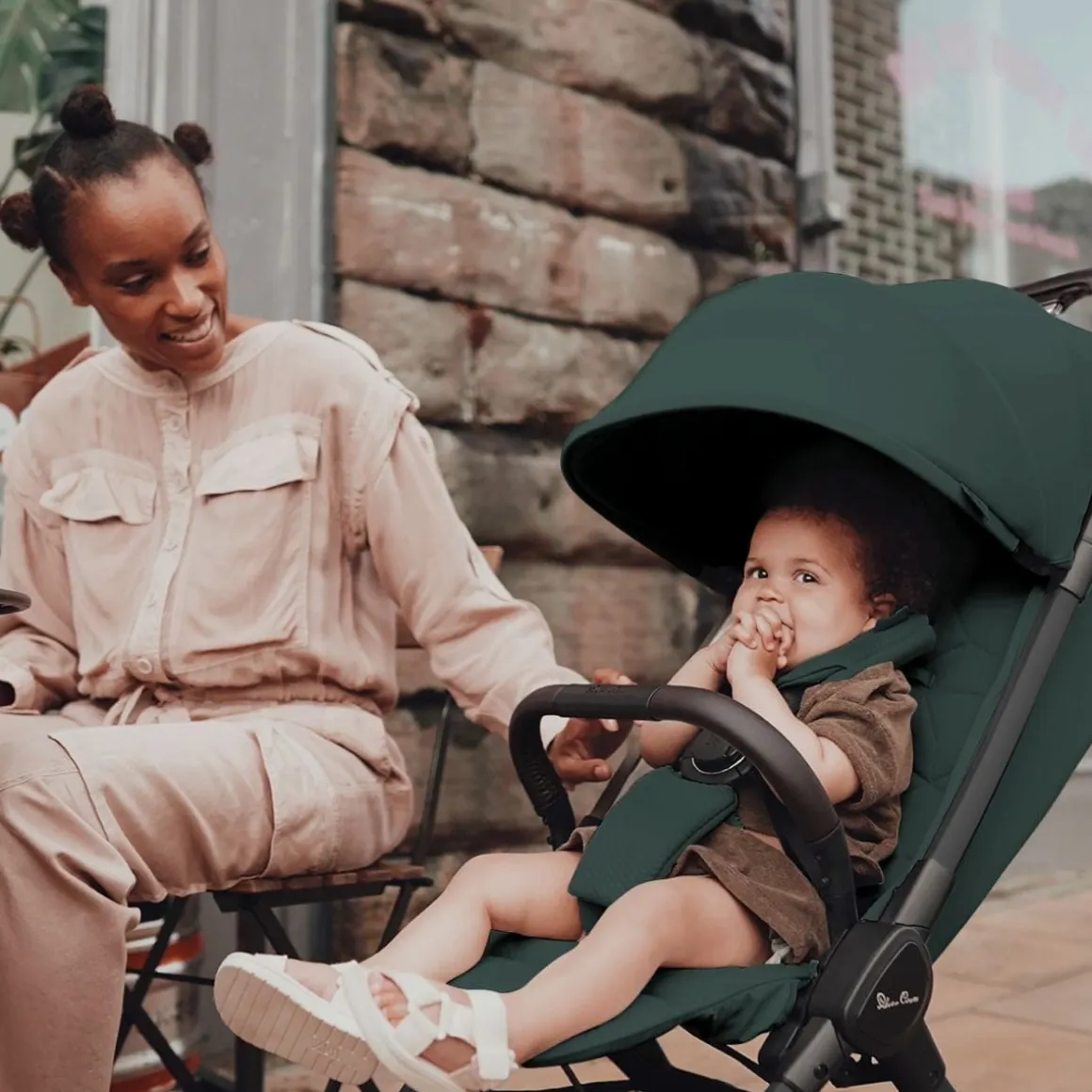 Silver Cross Clic Compact Stroller - Conifer