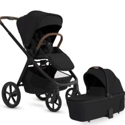 Silver Cross Cove 2 Full-Size All-Terrain Stroller + Bassinet Bundle - Onyx