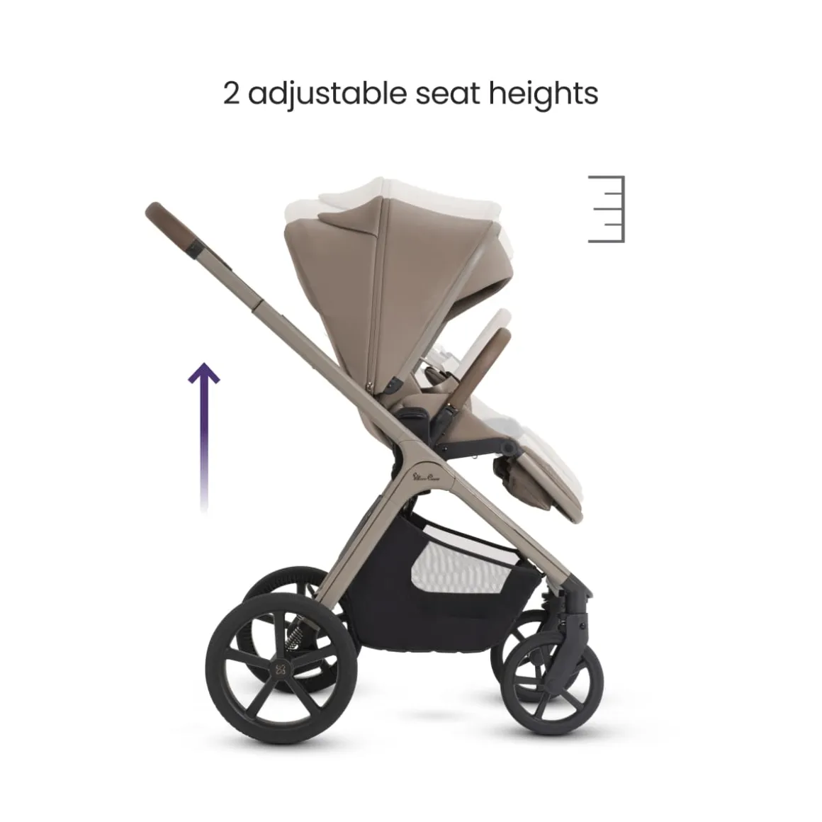 Silver Cross Cove 2 Full-Size All-Terrain Stroller - Champagne