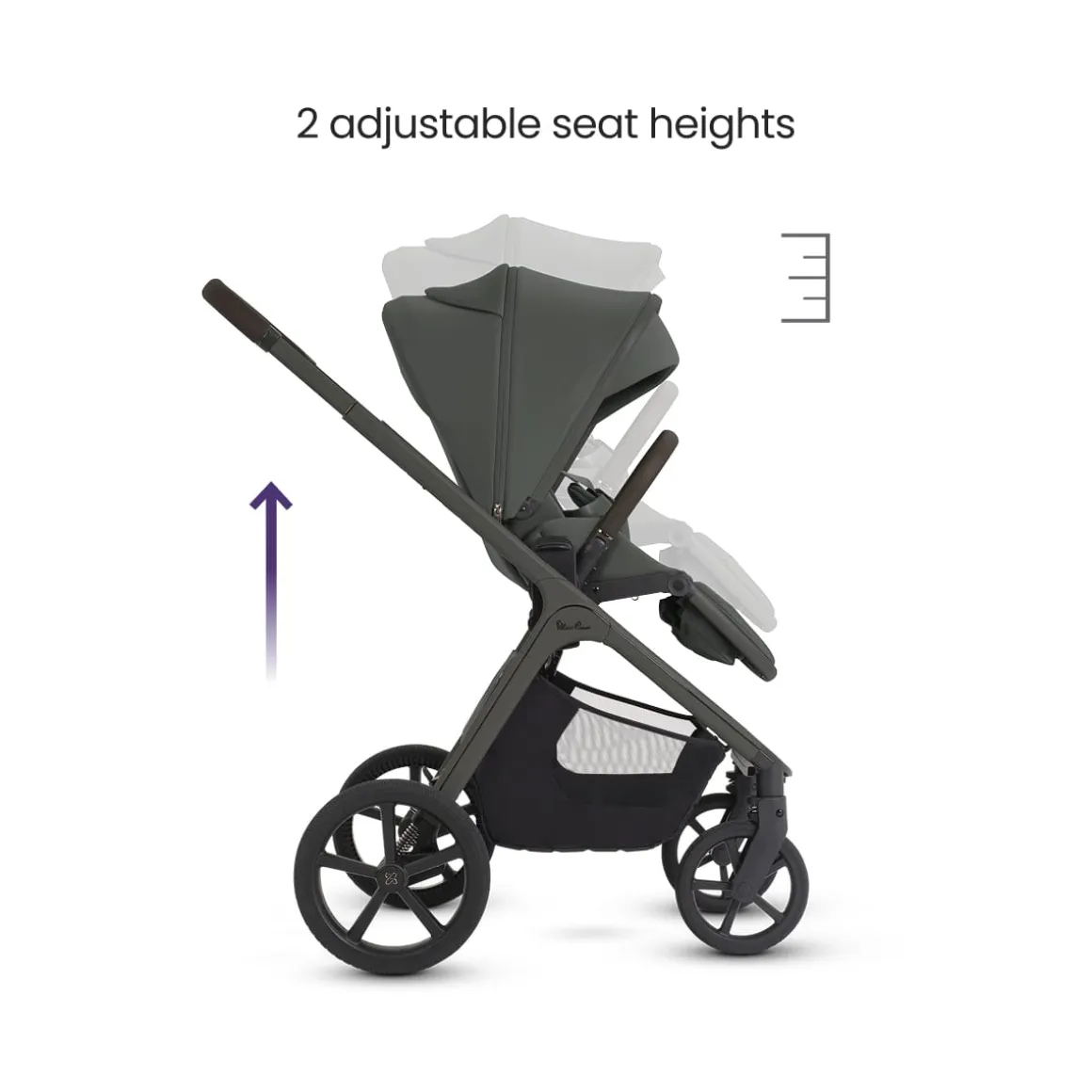 Silver Cross Cove 2 Full-Size All-Terrain Stroller - Pewter