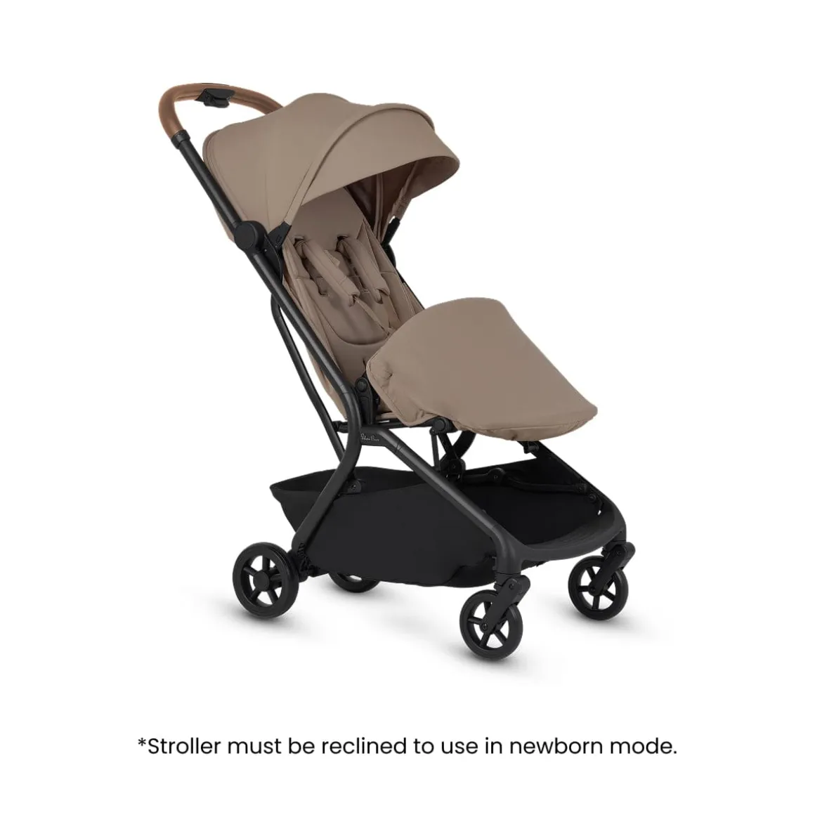 Silver Cross Nia Compact Travel Stroller + Bassinet Bundle - Champagne