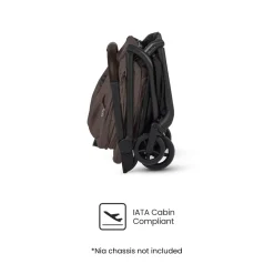 Silver Cross Nia Compact Travel Stroller + Bassinet Bundle - Chocolate