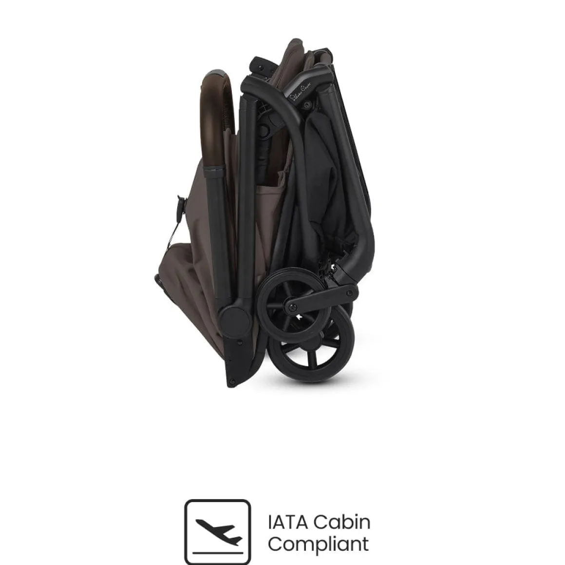 Silver Cross Nia Compact Travel Stroller + Bassinet Bundle - Chocolate