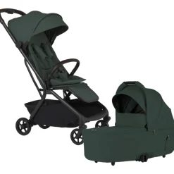 Silver Cross Nia Compact Travel Stroller + Bassinet Bundle - Conifer