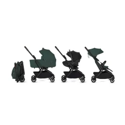 Silver Cross Nia Compact Travel Stroller + Bassinet Bundle - Conifer