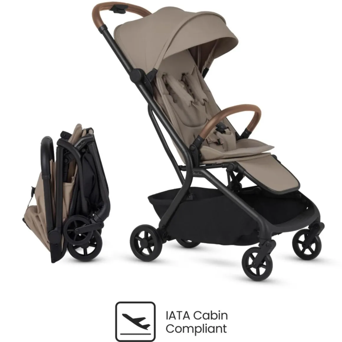 Silver Cross Nia Compact Travel Stroller - Champagne