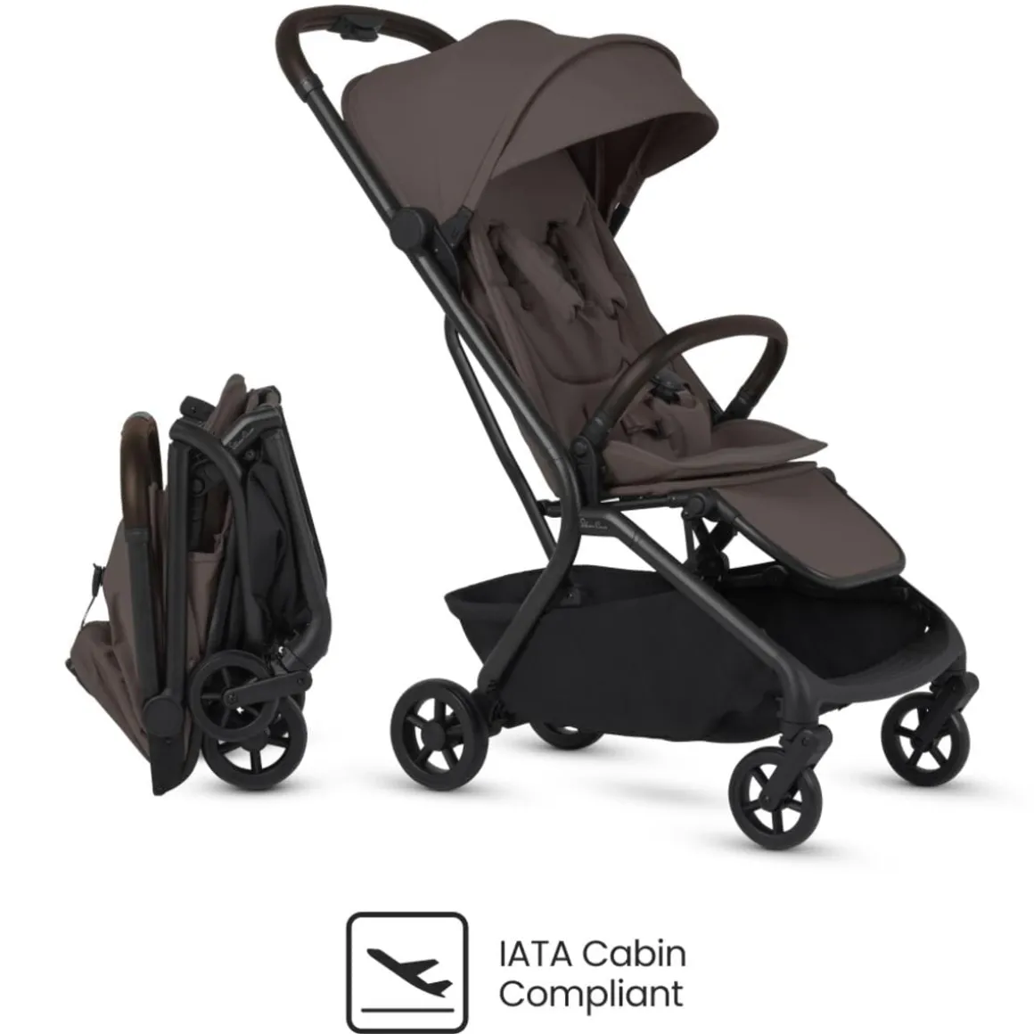 Silver Cross Nia Compact Travel Stroller - Chocolate